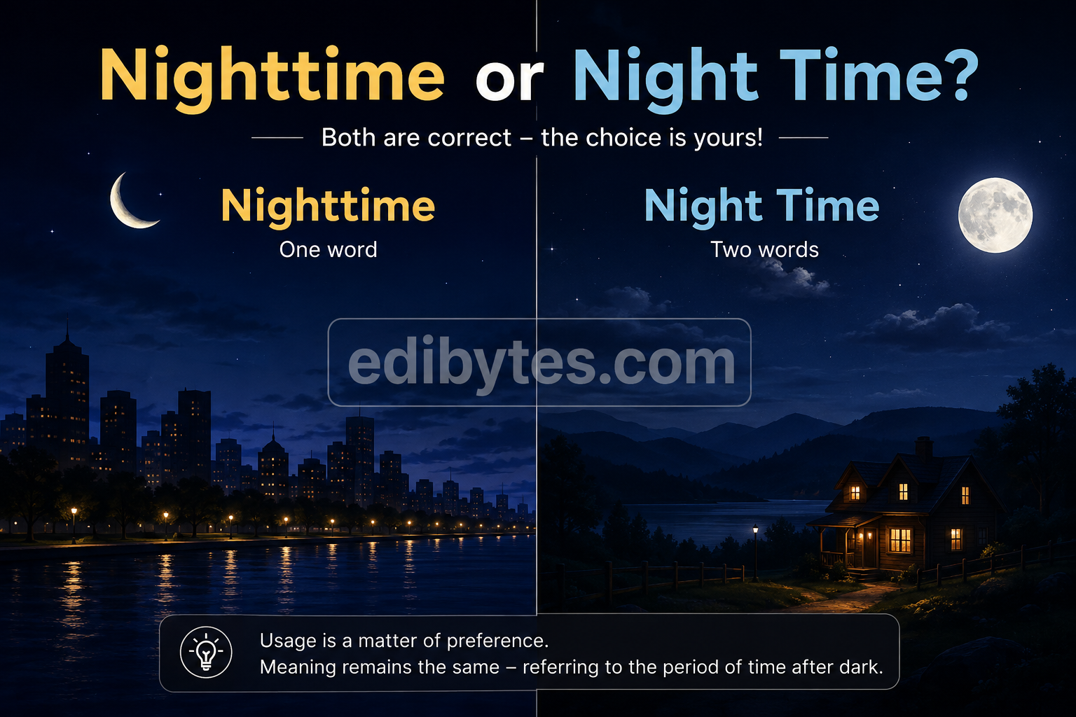 Nighttime or Night Time